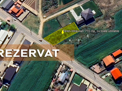 Teren intravilan St. Ion Lahovari, 770 mp, la asfalt, Balotesti