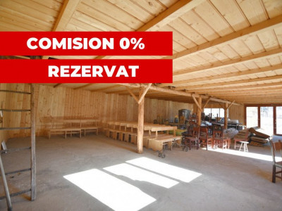 Teren 1335 mp cu cabana din lemn in zona montana Comision 0%
