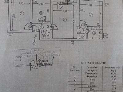 Apartament 3 camere la cativa pasi de centru Pitesti