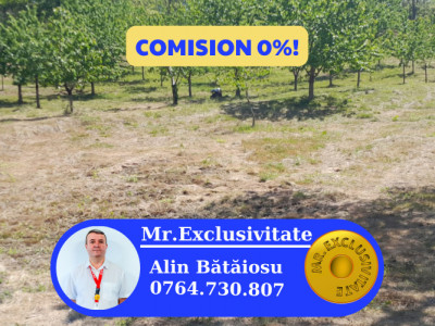 Teren extravilan de vânzare – Stănești, 3.861 mp, livadă de cireși