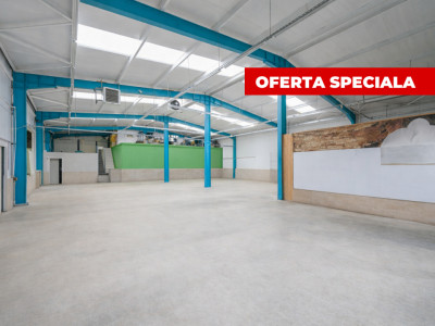 Hala industriala / spatiu comercial – VANZARE – DN 65B – Bradu-Pitesti!
