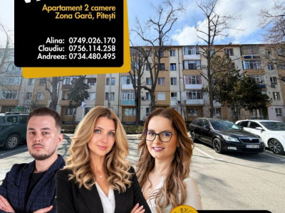 Apartament 2 camere etaj 1 - zona Gara Sud