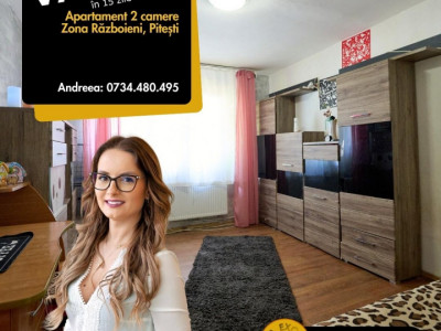 Apartament de 2 camere Pitești zona Piață Razboeni!
